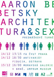 Pozvánka na přednášku Aarona Betskyho na téma Architektura a sex