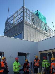 Excursion to the construction of AZ Tower, the tallest building in the Czech Republic - foto: Iveta Kolláríková