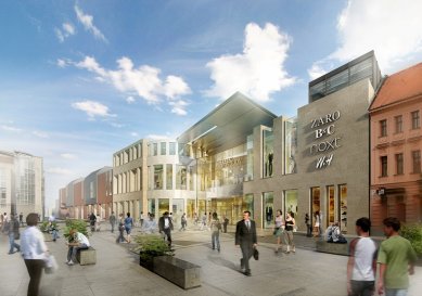In the center of Prostějov, a new shopping complex is set to be built