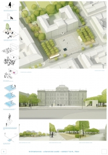 Náměstí T. G. M. Tábor - výsledky soutěže - Odměna (25 tis. Kč): Doc. Ing. Miloslav Meixner, Ing. arch. Roman Strnad a Ing. arch. Tomáš Růžička – Brno