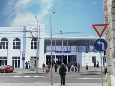 Dráhy představily zrekonstruované hlavní nádraží v Ústí nad Labem - vizualizace - foto: atelier AP