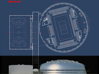 Architektonická soutěž na Centrum halových sportů - 1. místo