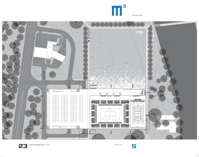 Architektonická soutěž na Centrum halových sportů - 3. místo