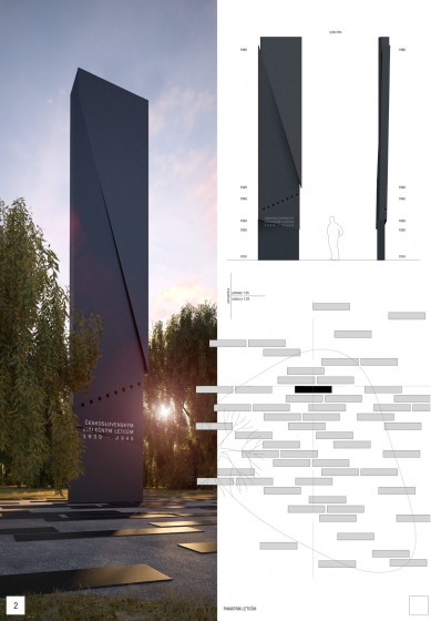 Architectural competition for the monument to aviators - results - 2nd place