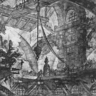 Tadao Ando : Materiály, geometrie a příroda - Giovanni Battista Piranesi, z cyklu Vězení, kolem 1760