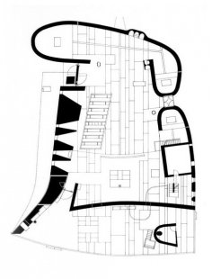 Tadao Ando : Agónie utkvělé myšlenky - potíž s vytrvalostí - Le Corbusier :  Mariánská kaple Notre-Dame du Haut, Ronchamp, 1954 