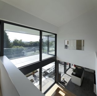 Modern energy-efficient family house with a perfect view like from an observation tower