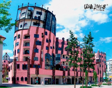 Největším lákadlem Magdeburku je Hundertwasserova Citadela