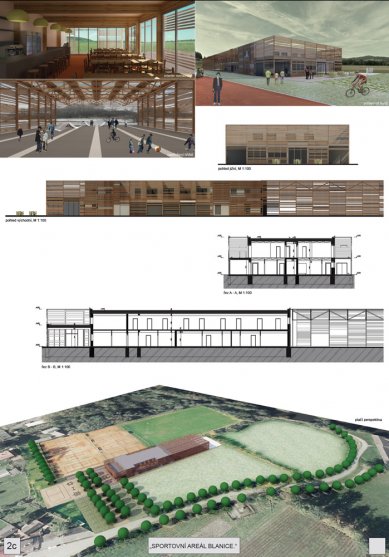 Sports complex Blanice in Vodňany - competition results - 3rd price (20 thousand CZK) - foto: Eugen Řehoř, Jitka Pucandlová, Stanislava Gregorová, Štěpán Řehoř, Vít Šimek