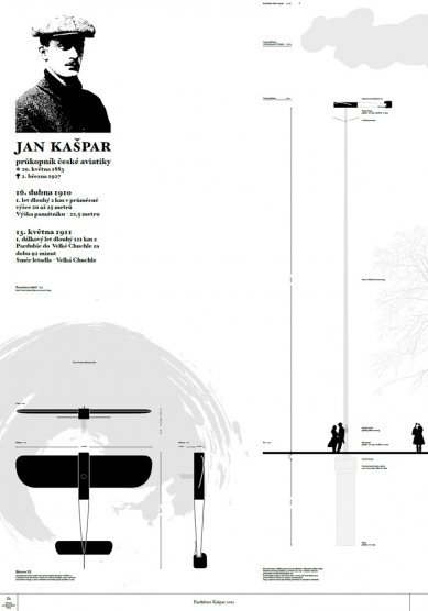 Památník aviatika Jana Kašpara v Pardubicích - výsledky soutěže - Odměna (15 tis. Kč) - foto: Rudolf Muller, Petr Kadaňka