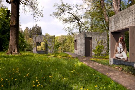 V. Bohuslav Fuchs Award - awarded projects - Boathouse in the Podzámecká Garden - foto: Oliver Kažimír; 2. ročník