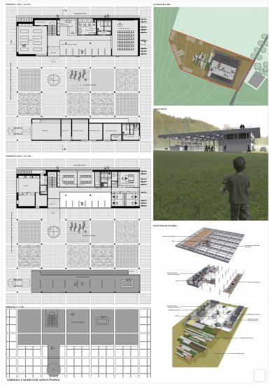 Vzdělávací a návštěvnické centrum Podhůra - výsledky soutěže - 3. cena - návrh č. 21 - foto: Petr Macek, Jakub Sedmík