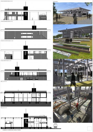 Vzdělávací a návštěvnické centrum Podhůra - výsledky soutěže - 3. cena - návrh č. 21 - foto: Petr Macek, Jakub Sedmík