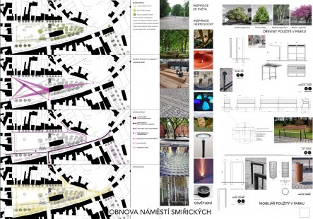 Revitalization of Smiřických Square in Kostelec nad Černými lesy - competition results - 2nd price: Proposal No. 24