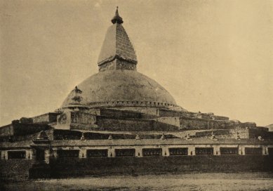 Karel Čapek a Vlastimil Hofman: Indická architektura - Stupa v Buddnathu.