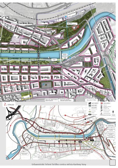 <h1>Results of the Competition in Karlovy Vary</h1> - 2nd price - foto: Cigler Marani Architects, a. s.