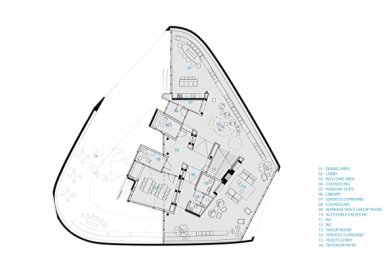 Maggie Center in Aberdeen by Snøhetta - Ground floor layout - foto: Snøhetta AS