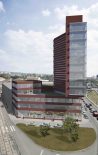 The multifunctional Dorn building across from Vaňkovka is set to rise in Brno within two years - foto: RAW