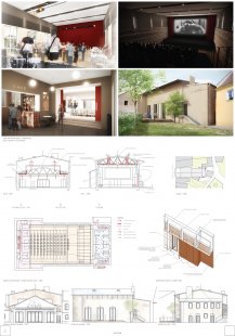 Přestavba objektu kina v Plané - výsledky soutěže - 2. cena (50 tis. Kč): Ing. arch. Martin Rusina, Ing. arch. Martin Frei