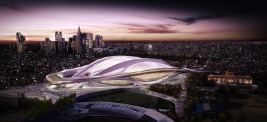 Tokio řeší spory kolem budoucího Olympijského stadionu - foto: Zaha Hadid Architects