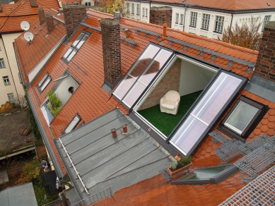 Roof glazing - attractive and economical - Sliding roof glazing Solara PERSPEKTIV, access to the future terrace