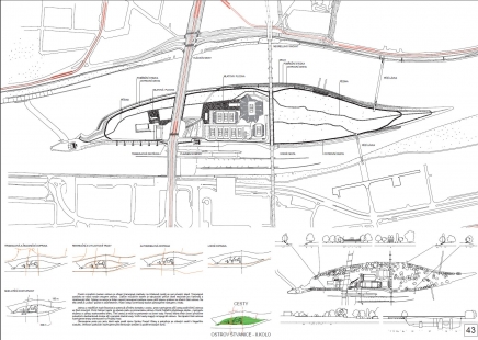 Proposal for the utilization and development of the Štvanice Island area in Prague - competition results - 3rd place: MOBA studio s.r.o.