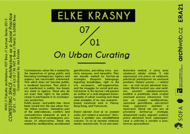 Contesting Space II : Elke Krasny