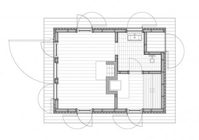 Sauna v okolí Stockholmu od General Architecture - Půdorys - foto: General Architecture