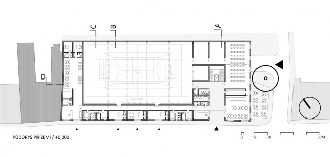 Ještěd in the Cage 11 - nomination - Jiří Gulbis (1st year master) - Sports Hall Roudnice nad Labem