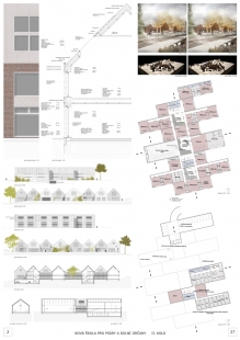 New school for Psáry and Dolní Jirčany - competition results - foto: 2. snížená cena – MEPRO s.r.o. – návrh č. 27