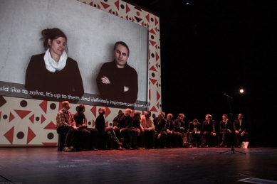 OLOVĚNÝ DUŠAN 2014 - Z medailonů: Jan Šépka a Miroslava Tůmová - foto: Petr Šuma