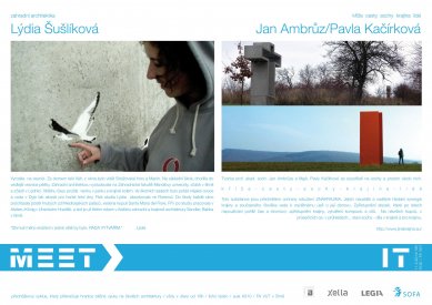 MEET-IT: Lýdia Šušlíková / Jan Ambrůz and Pavla Kačírková