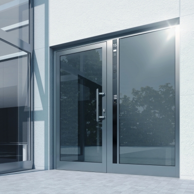 Smart entrance doors with Schüco Door Control System