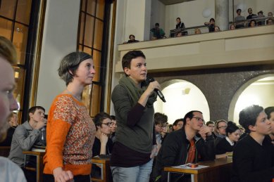 Rozhovor s Christianem Kerezem - Dotaz z publika od Márie Topolčanské - foto: Petr Šmídek, 2014
