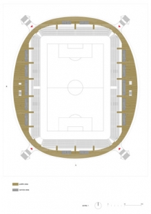 Dokončení fotbalového stadionu v Bělorusku od OFIS arhitekti - foto: OFIS architekti