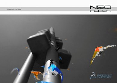 Výsledky designérské soutěže Dassault Systèmes Design Challenge - 1. místo: Tomas Jankauskas (Litva) - „asistent rozšířené reality“ Neo Flock