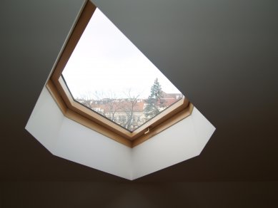 The Vršovice Castle has unique skylights - Atypical Solara roof windows can be opened pivotally.