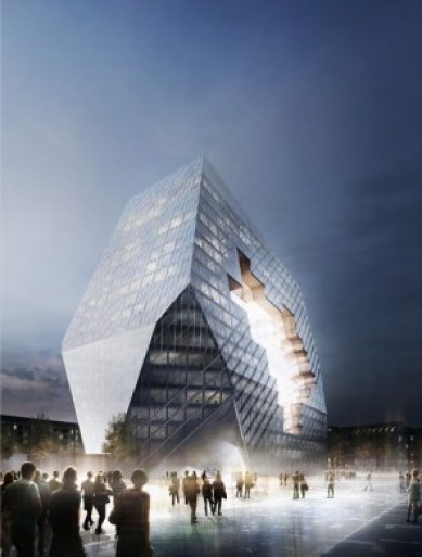 New headquarters of the publisher Springer in Berlin - competition projects - foto: Proposal from Büro-OS. Image Courtesy of Axel Springer SE