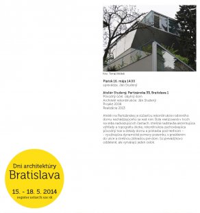Dni architektúry 2014 v Bratislave : staré novým