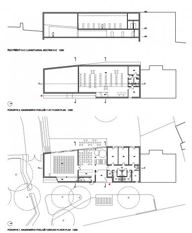 Komunitní centrum Hloubětínská 55 - výsledky soutěže - Odměna – návrh č. 14 - foto: CUBOID ARCHITEKTI – Ing. arch. Aleš Papp, Ing. arch. Milan Vít, Ing. arch. Magdaléna Pappová, Ing. arch. Ondřej Zavřel, Ing. arch. Jiří Kolomazník – Praha / Česká republika