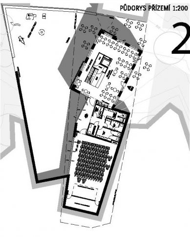 Komunitní centrum Hloubětínská 55 - výsledky soutěže - Odměna – návrh č. 28 - foto: Ing. arch. Ondřej Dvořák, Ph.D., Ing. arch. Jiří Matys – Praha / Česká republika