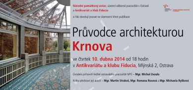 Průvodce architekturou Krnova - pozvánka na křest knihy