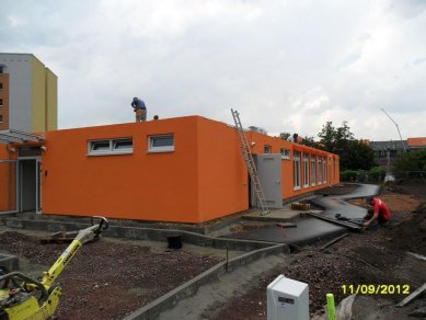 New kindergartens made from Fagus modules are springing up like mushrooms after rain in Germany following last year's change in the law - Fagus nursery Freital