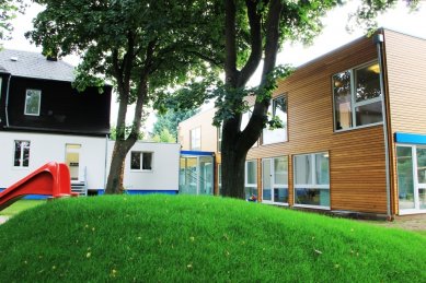 New kindergartens made from Fagus modules are springing up like mushrooms after rain in Germany following last year's change in the law - Fagus nursery Cologne am Rhein