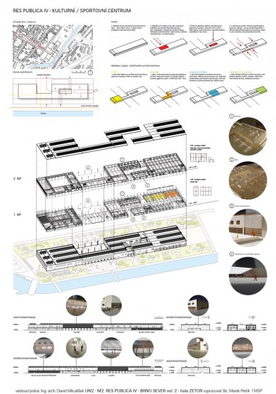 VII. Bohuslav Fuchs Prize - awarded projects - Reconversion of the Zetor factory – engine division into a sports and cultural center - foto: Bc. Marek Petrík