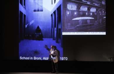 To the Prague lecture of Günther Vogt and Ákos Moravanszky - foto: Foto pro o.s. Kruh, René Volfík