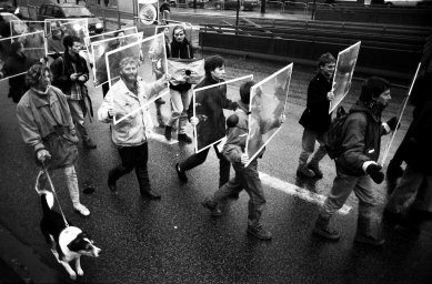 La Biennale di Venezia 2014 - ohlédnutí za jednotlivými pavilony - CH - Lucius Burckhardt: Autofahrerspaziergang, Kassel 1993 - foto: Bertram Weisshaar