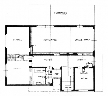 Karel Teige: New Bauhaus Buildings in Dessau - Gropiuv own house in Desava - ground floor