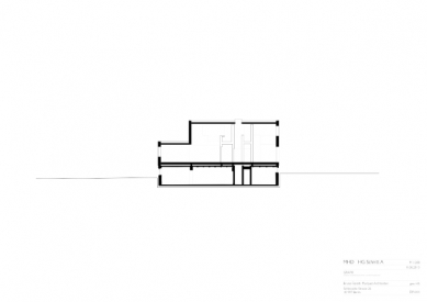 Znovuvybudování mistrovských domu pro učitele Bauhausu v Desavě - Vila Gropius - řez - foto: Bruno Fioretti Marquez Architekten