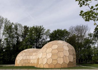 Výstavní pavilon Zemské zahradní přehlídky ve Švábském Gmundu - foto: ICD/ITKE